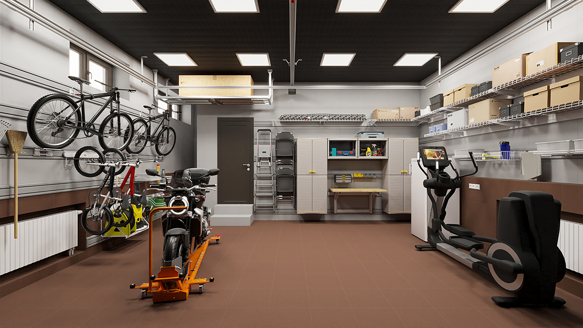 Дизайн | Малый гараж для мототехники